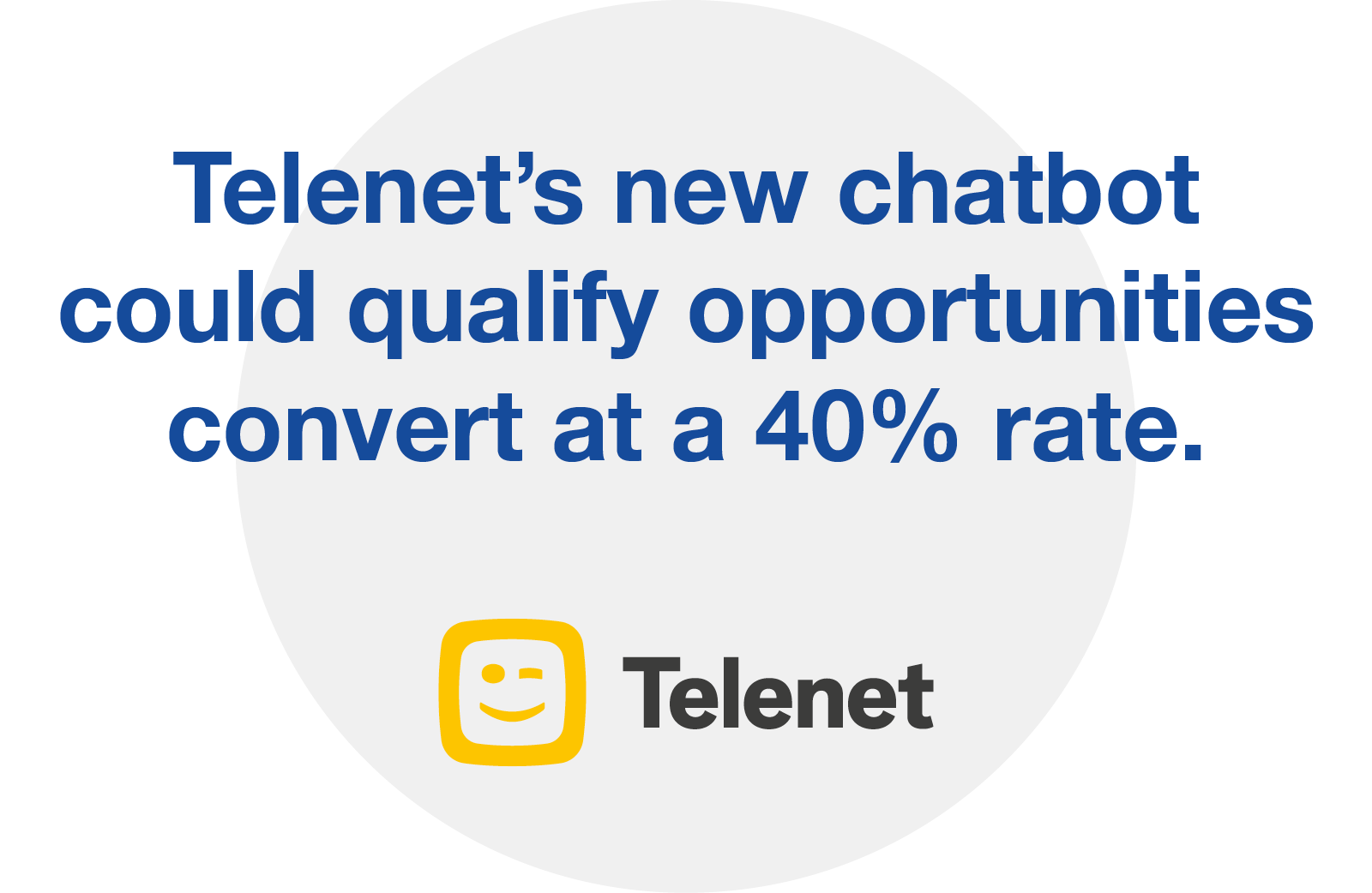 Telenet logo and quote