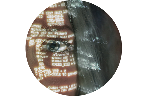 Data reflection on face